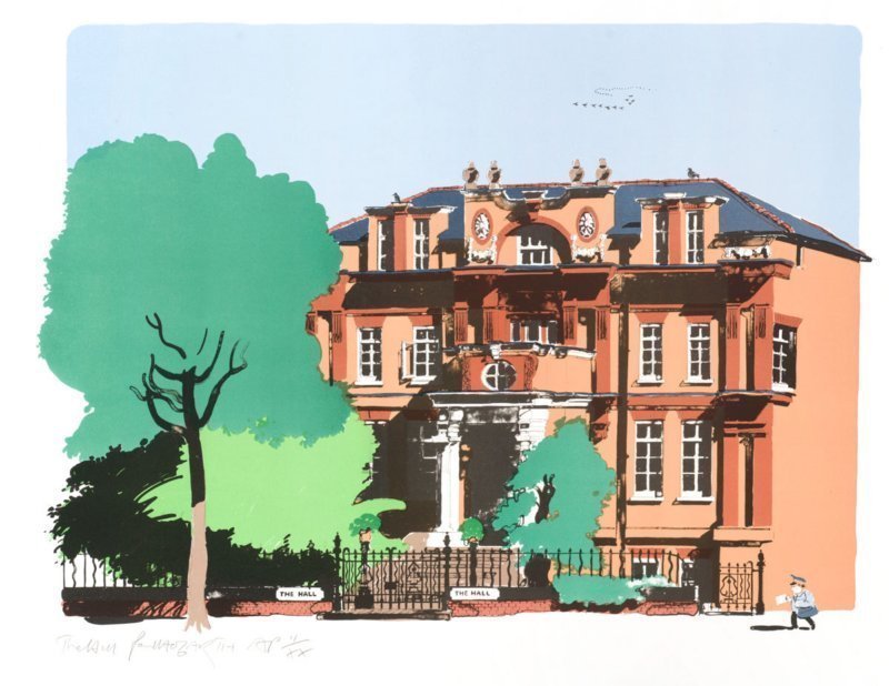 The Hall by Paul Hogarth OBE RA