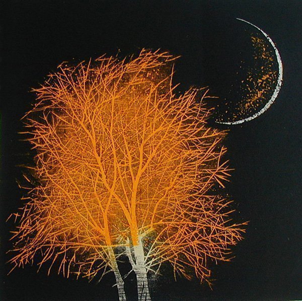 Moon and Tree in Ancient City (yellow-small)