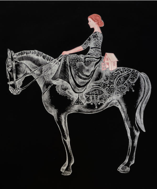 'Back on the Horse' (Silver) 2025 by Mila Furstova