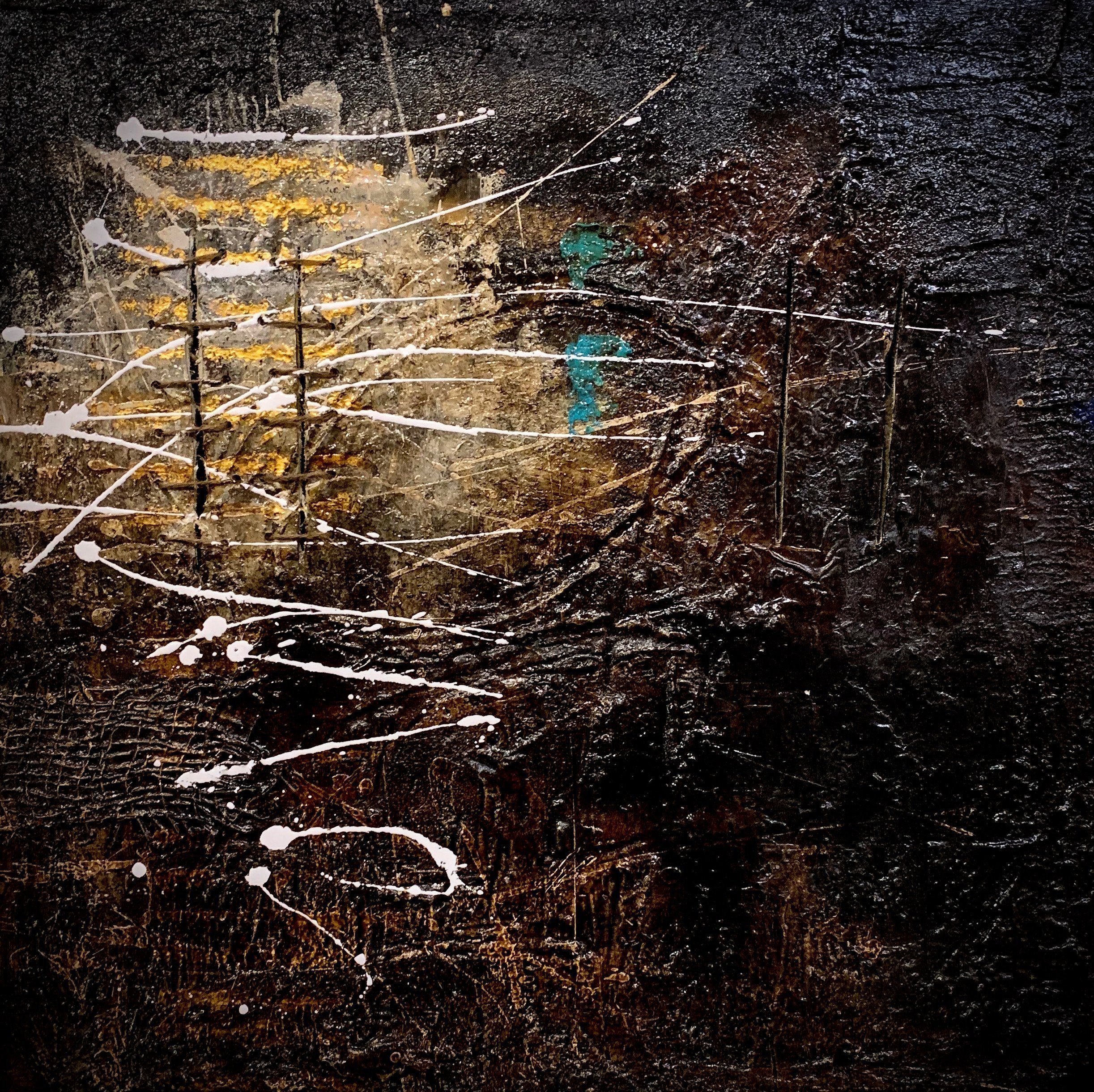 Calakmul-2020_Ian-Wilkinson_Mixed-Media-on-Canvas_61x61cm_£200
