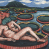 Lovers with Water Lilies by Sophie Ryder