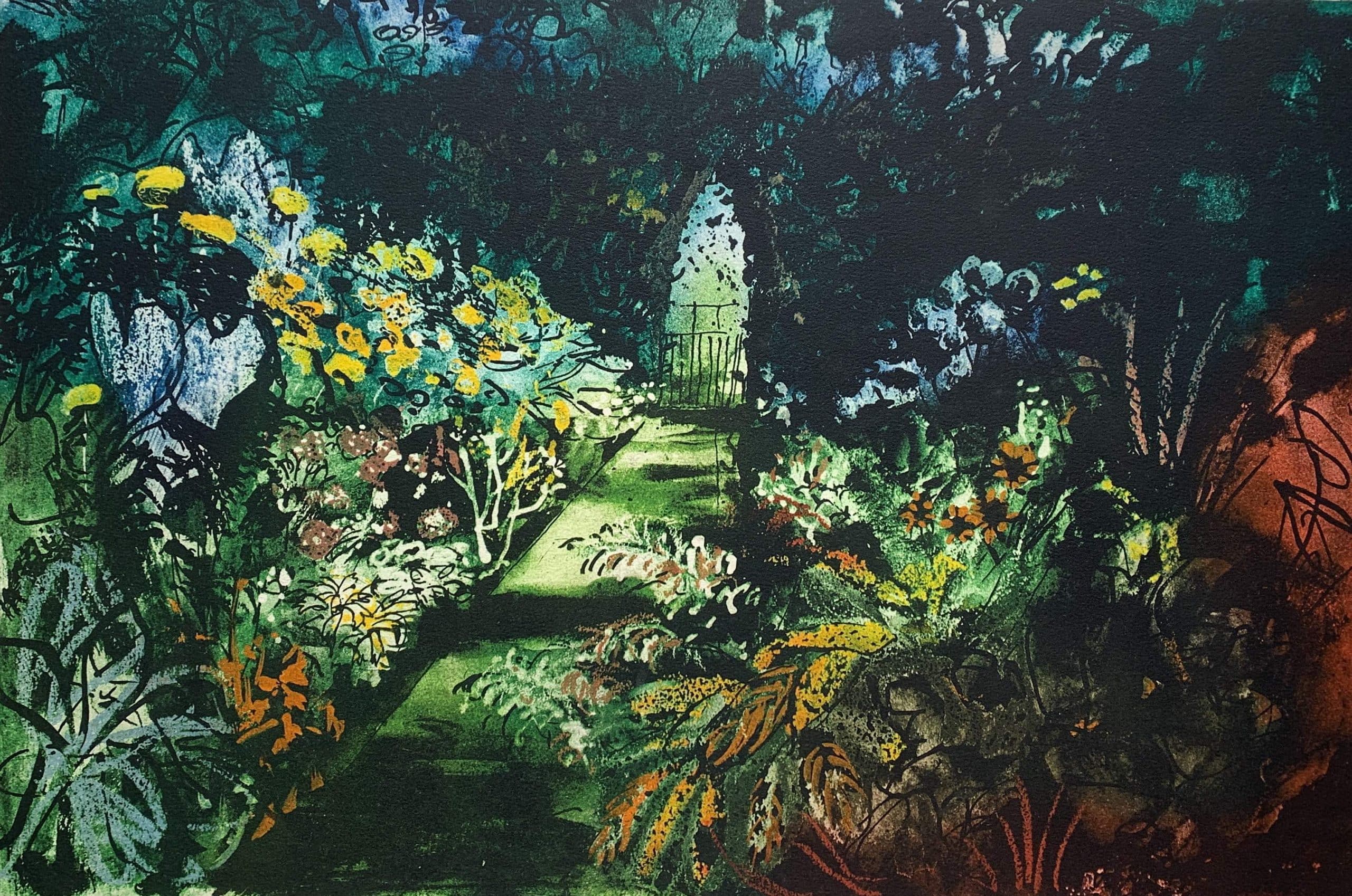 Summer Garden Fawley Bottom (369)_Etching_1984_388 x 575mm_Kelpra_John Piper
