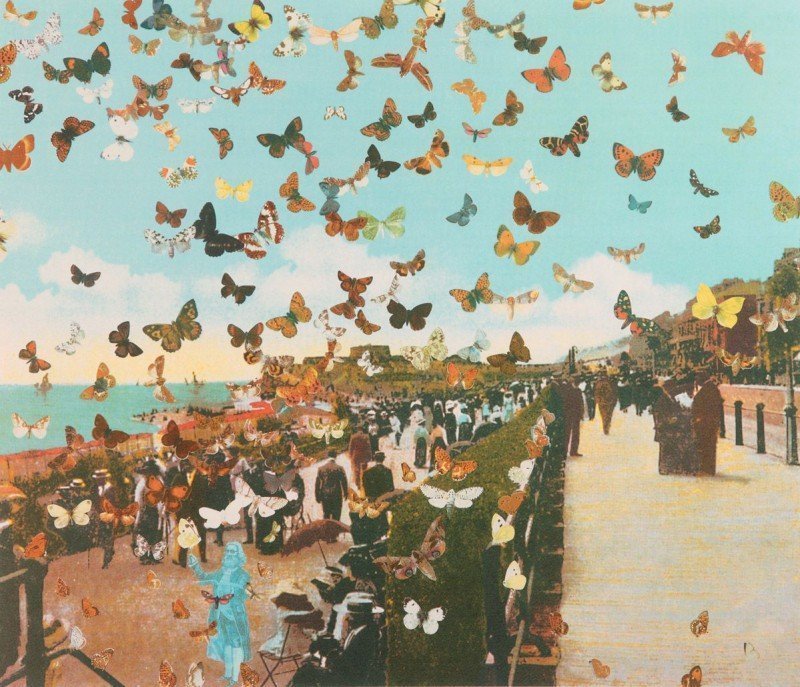 The Butterfly Man in Eastbourne - Homage to Damien Hirst