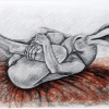 upside down kneeling by sophie ryder